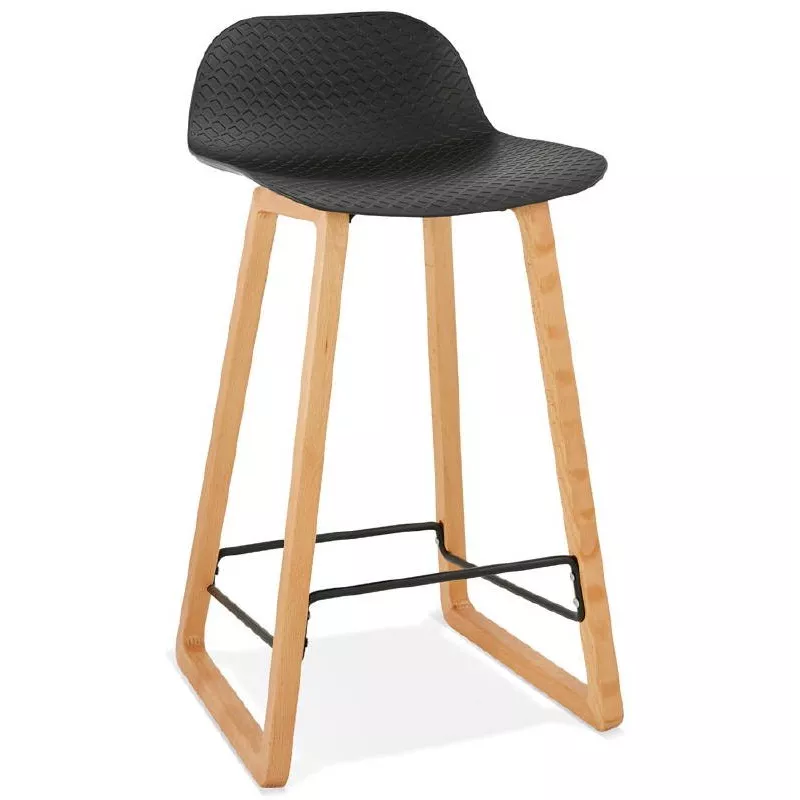 Bar bar halfway up Scandinavian SCARLETT MINI (black) chair stool - image 37498