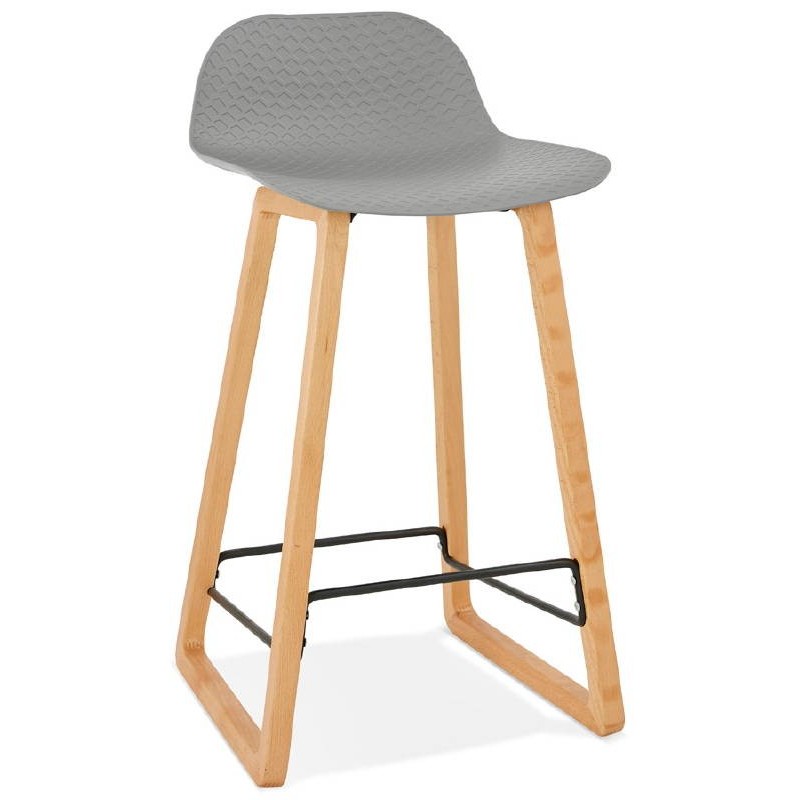 Scandinavian media altura SCARLETT MINI bar silla taburete de bar (gris claro) - image 37524