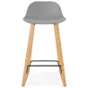 Scandinavian mid-height SCARLETT MINI bar Chair bar stool (light gray) - image 37525