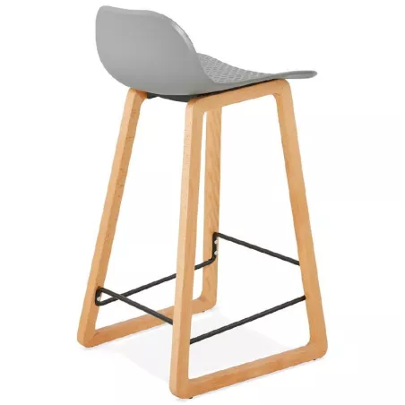 Scandinavian mid-height SCARLETT MINI bar Chair bar stool (light gray) - image 37527