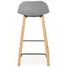 Scandinavian mid-height SCARLETT MINI bar Chair bar stool (light gray) - image 37528