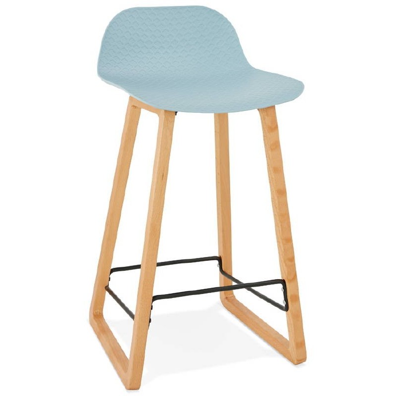 Bar bar a metà sgabello sedia scandinavo SCARLETT MINI (azzurro cielo) - image 37538