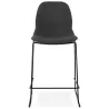 Bar stool barstool stackable design mid-height DOLY MINI fabric (dark gray) - image 37565