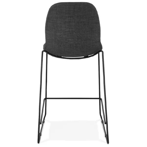 Bar stool barstool stackable design mid-height DOLY MINI fabric (dark gray) - image 37568