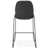 Bar stool barstool stackable design mid-height DOLY MINI fabric (dark gray) - image 37568