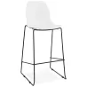 Tabouret de bar chaise de bar industriel empilable JULIETTE (blanc) - image 37592