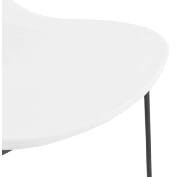 Tabouret de bar chaise de bar industriel empilable JULIETTE (blanc) - image 37599