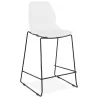 Bar Chair bar stool industrial stackable mid-height JULIETTE MINI (white) - image 37605