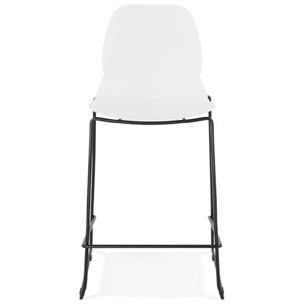 Bar Chair bar stool industrial stackable mid-height JULIETTE MINI (white) - image 37606