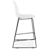 Bar Chair bar stool industrial stackable mid-height JULIETTE MINI (white) - image 37607