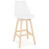 Scandinavian design bar DYLAN Chair bar stool (white) - image 37679