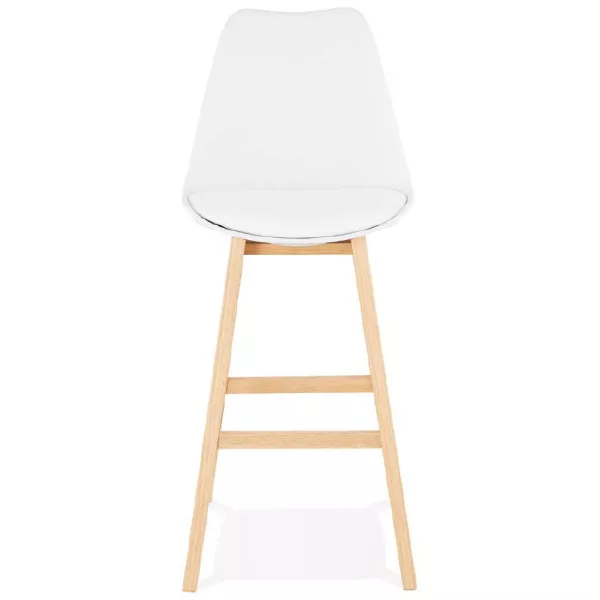 Scandinavian design bar DYLAN Chair bar stool (white) - image 37680