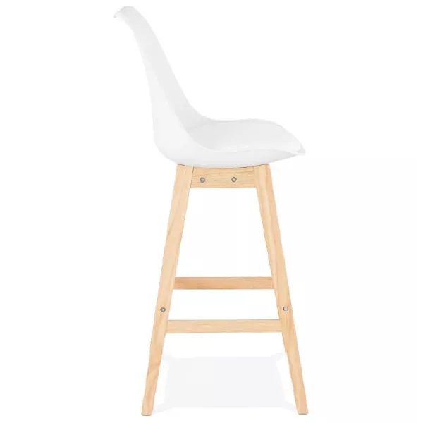 Scandinavian design bar DYLAN Chair bar stool (white) - image 37681