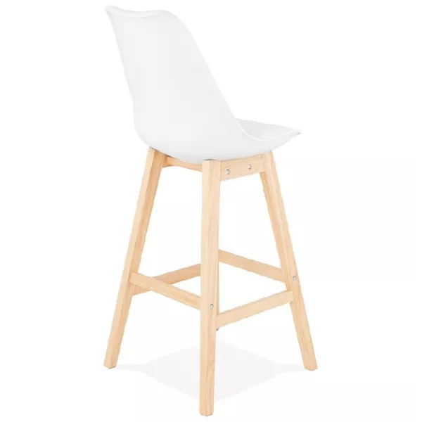 Scandinavian design bar DYLAN Chair bar stool (white) - image 37682