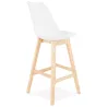 Scandinavian design bar DYLAN Chair bar stool (white) - image 37682