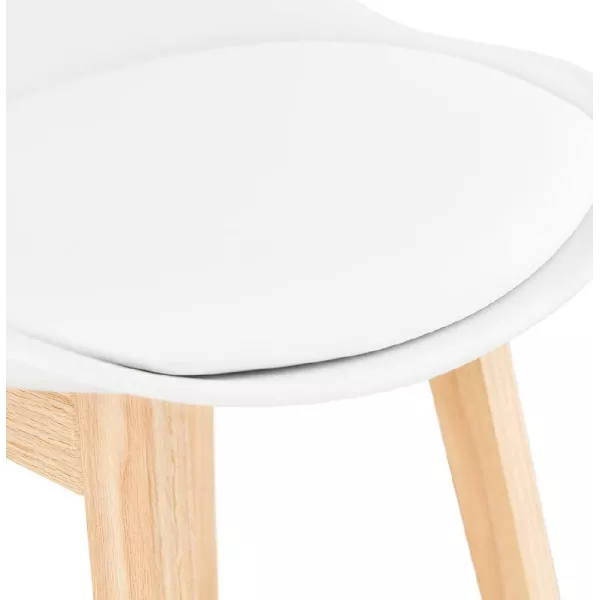 Scandinavian design bar DYLAN Chair bar stool (white) - image 37685