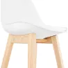 Scandinavian design bar DYLAN Chair bar stool (white) - image 37686