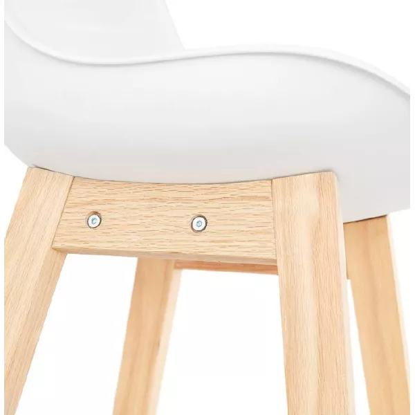 Scandinavian design bar DYLAN Chair bar stool (white) - image 37687