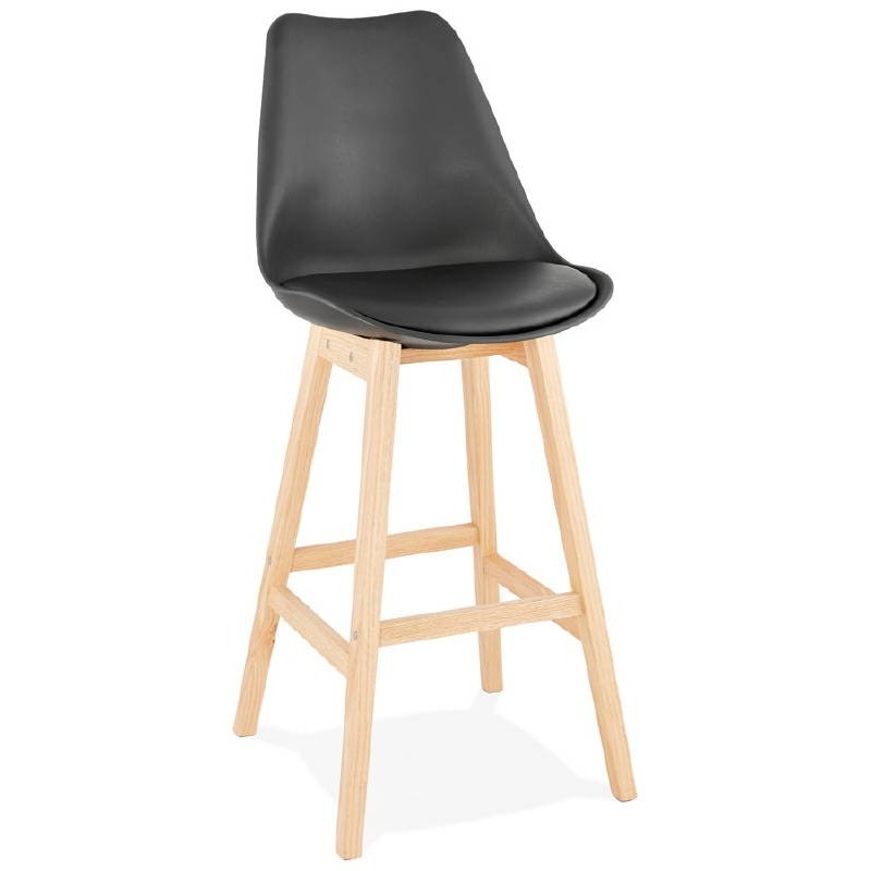 Scandinavian design bar DYLAN Chair bar stool (black) - image 37695