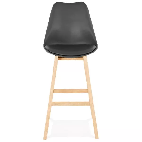 Scandinavian design bar DYLAN Chair bar stool (black) - image 37696