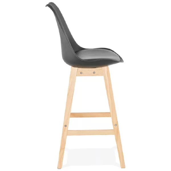 Scandinavian design bar DYLAN Chair bar stool (black) - image 37697