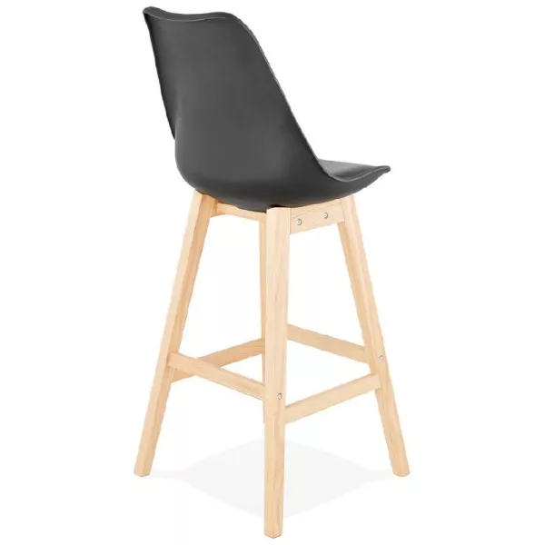 Scandinavian design bar DYLAN Chair bar stool (black) - image 37698