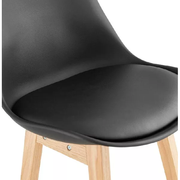 Scandinavian design bar DYLAN Chair bar stool (black) - image 37700