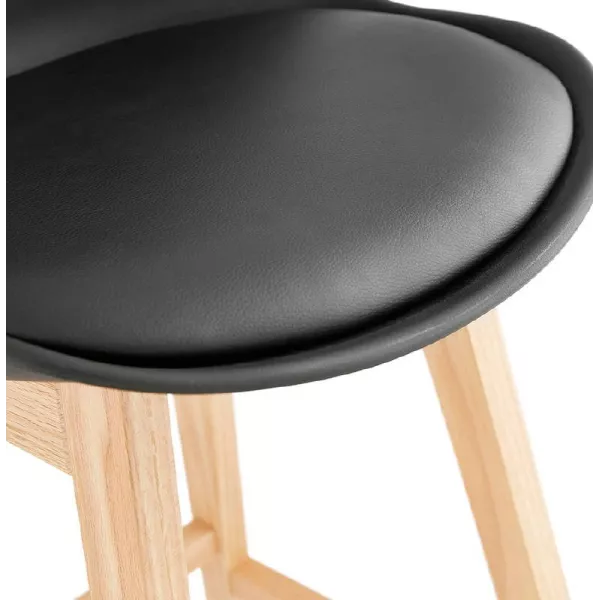 Scandinavian design bar DYLAN Chair bar stool (black) - image 37701