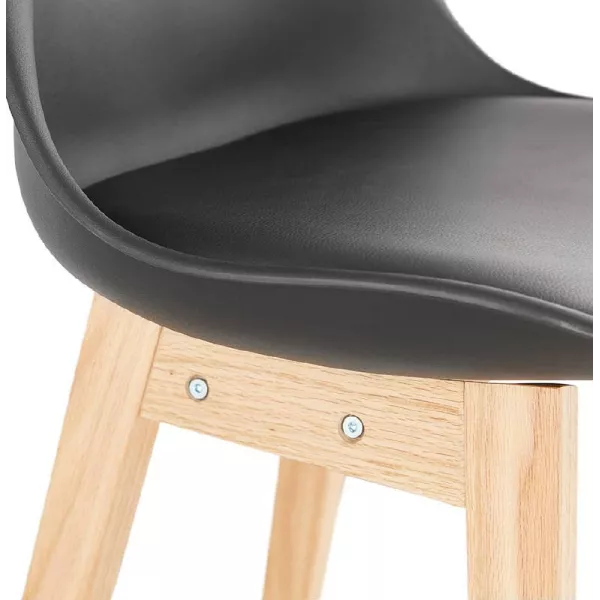 Scandinavian design bar DYLAN Chair bar stool (black) - image 37704