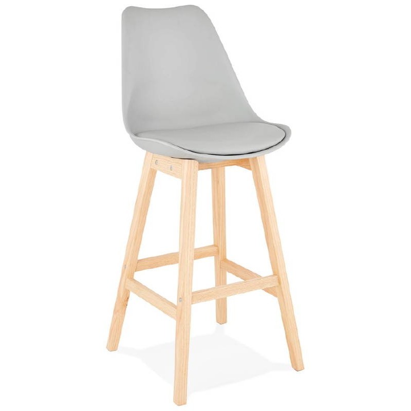 Scandinavian design bar DYLAN Chair bar stool (light gray) - image 37712