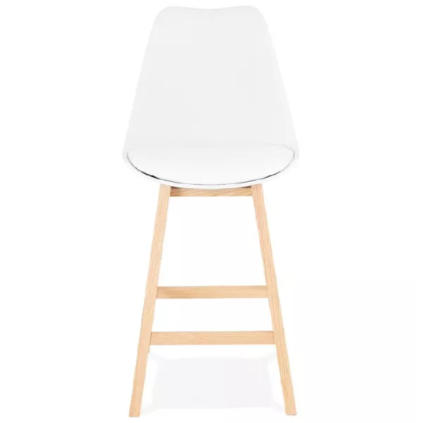 Bar bar Scandinavian design mid-height DYLAN MINI (white) chair stool - image 37748