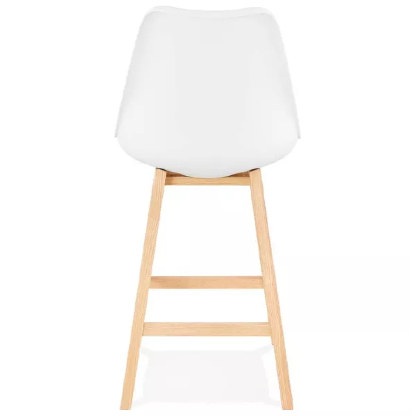 Bar bar Scandinavian design mid-height DYLAN MINI (white) chair stool - image 37751