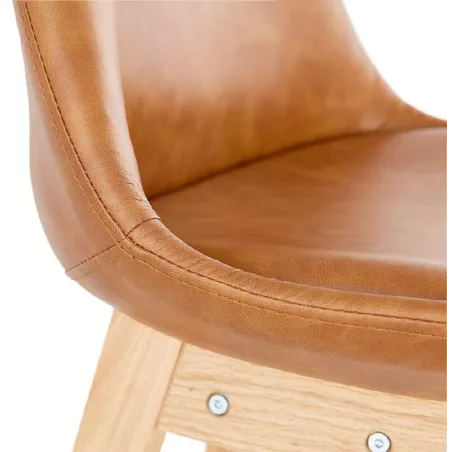 Bar bar halfway up design Sam MINI (light brown) chair stool - image 37794