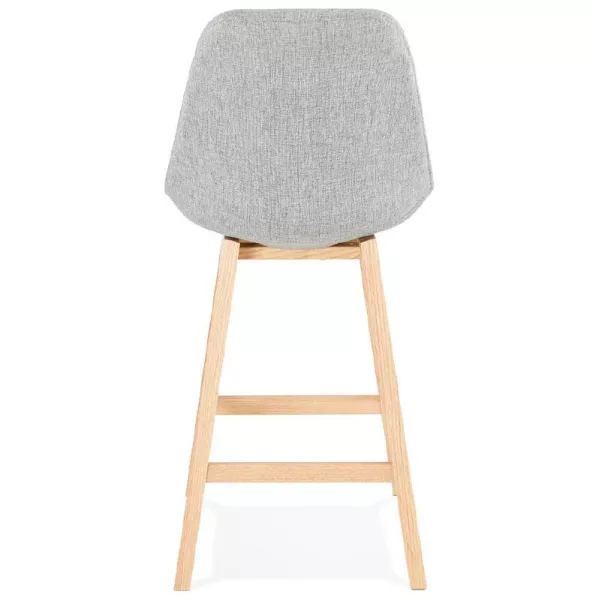 Bar stool barstool Scandinavian design mid-height ILDA MINI fabric (light gray) to associate with Comfortable Stools For Office