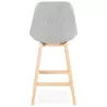 Bar stool barstool Scandinavian design mid-height ILDA MINI fabric (light gray) to associate with Comfortable Stools For Office