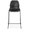 Bar Chair bar stool industrial stackable mid-height JULIETTE MINI (black) - image 37826