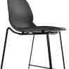 Bar Chair bar stool industrial stackable mid-height JULIETTE MINI (black) - image 37834