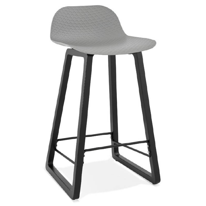 Barstool design mid-height OBELINE MINI bar Chair (light gray) - image 37853