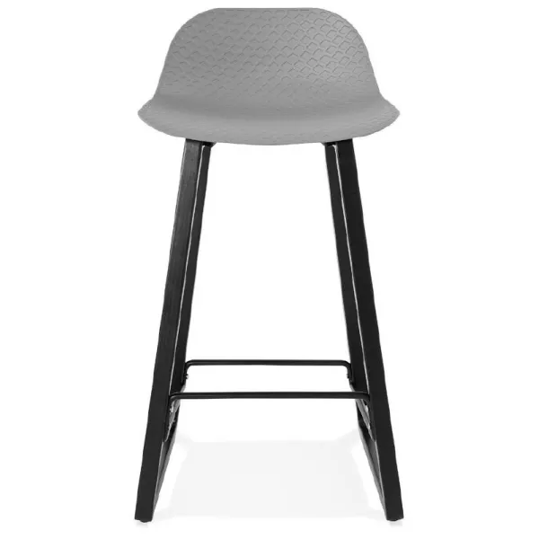 Tabouret de bar chaise de bar mi-hauteur design OBELINE MINI (gris clair) - image 37854