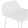 Tabouret de bar chaise de bar mi-hauteur design ULYSSE MINI pieds métal blanc (blanc) - image 37869