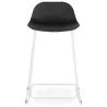 Bar stool barstool design mid-height Ulysses MINI feet (black) white metal - image 37878