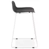 Bar stool barstool design mid-height Ulysses MINI feet (black) white metal - image 37879