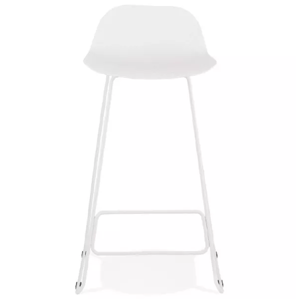 Bar bar design Ulysses (white) white metal legs chair stool - image 37929