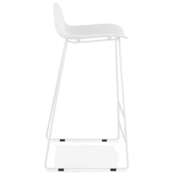 Bar bar design Ulysses (white) white metal legs chair stool - image 37930