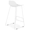 Bar bar design Ulysses (white) white metal legs chair stool - image 37931