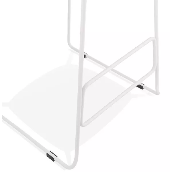 Bar bar design Ulysses (white) white metal legs chair stool - image 37939