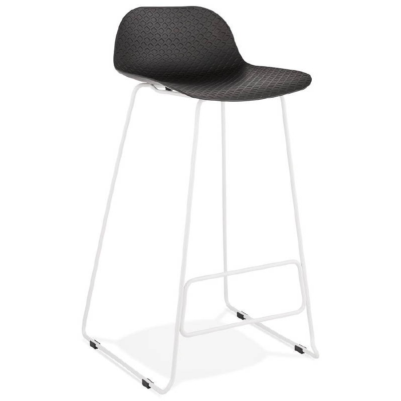 Bar bar design Ulysses white (black) metal legs chair stool - image 37942