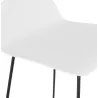 Tabouret de bar chaise de bar design ULYSSE pieds métal noir (blanc) - image 38061