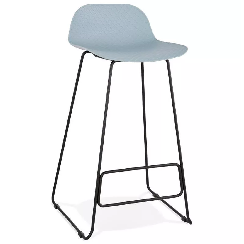 Bar stool design bar Ulysses feet (sky blue) black metal Chair - image 38097