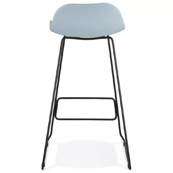 Bar stool design bar Ulysses feet (sky blue) black metal Chair - image 38101